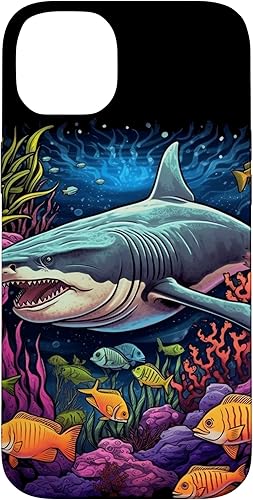 Vista 37 de Funda para iPhone 12/12 Pro Tiger Shark Sea Ocean Underwater Shark Lover