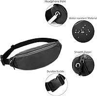 Vista 4 de Riñoneras para mujeres y hombres, impermeable, bolsa de cinturón para viajes, caminar, correr, senderismo, ciclismo, 1 paquete - rojo