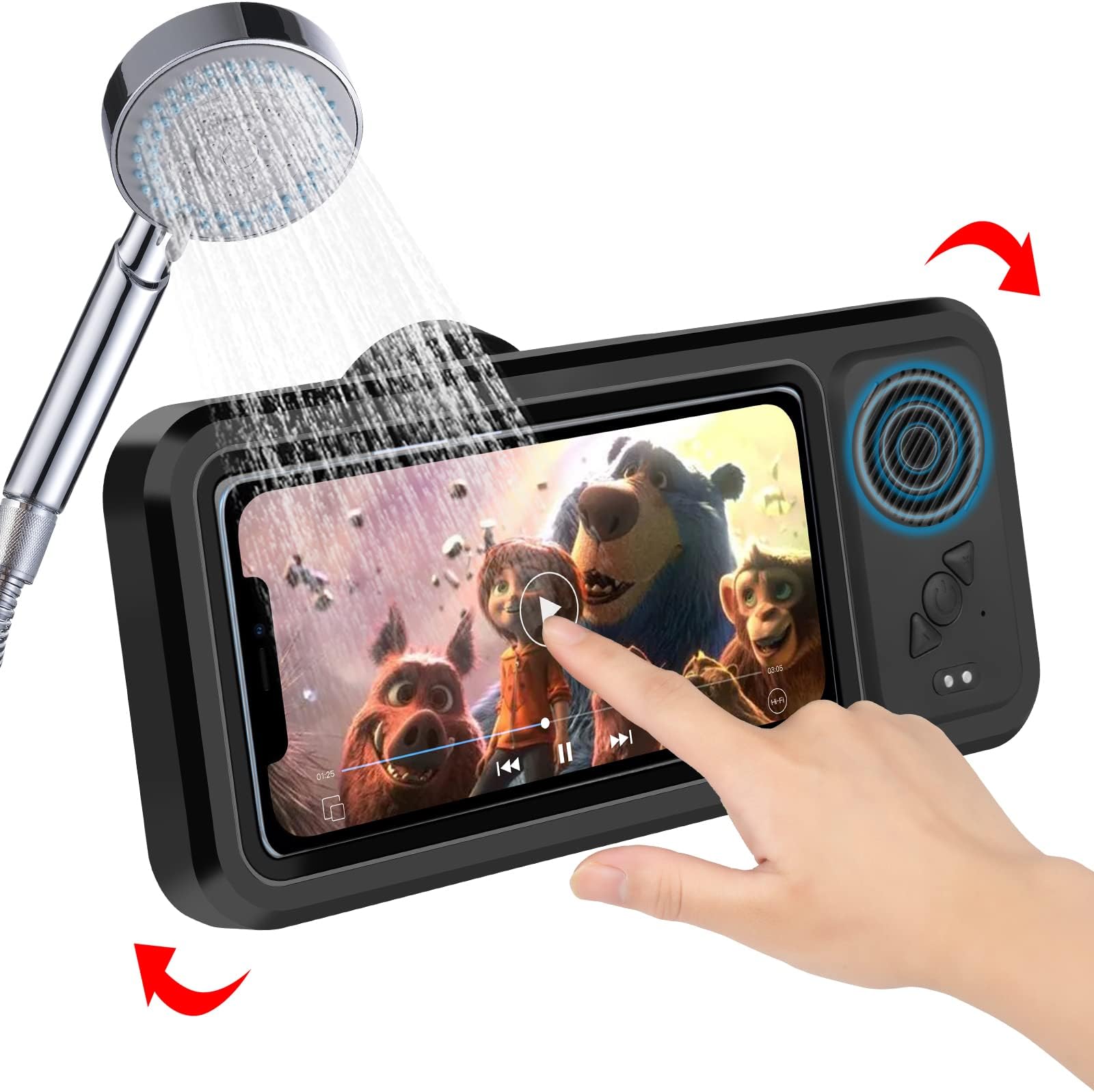 Lamicall Shower Phone Holder Waterproof 480° Rotatable