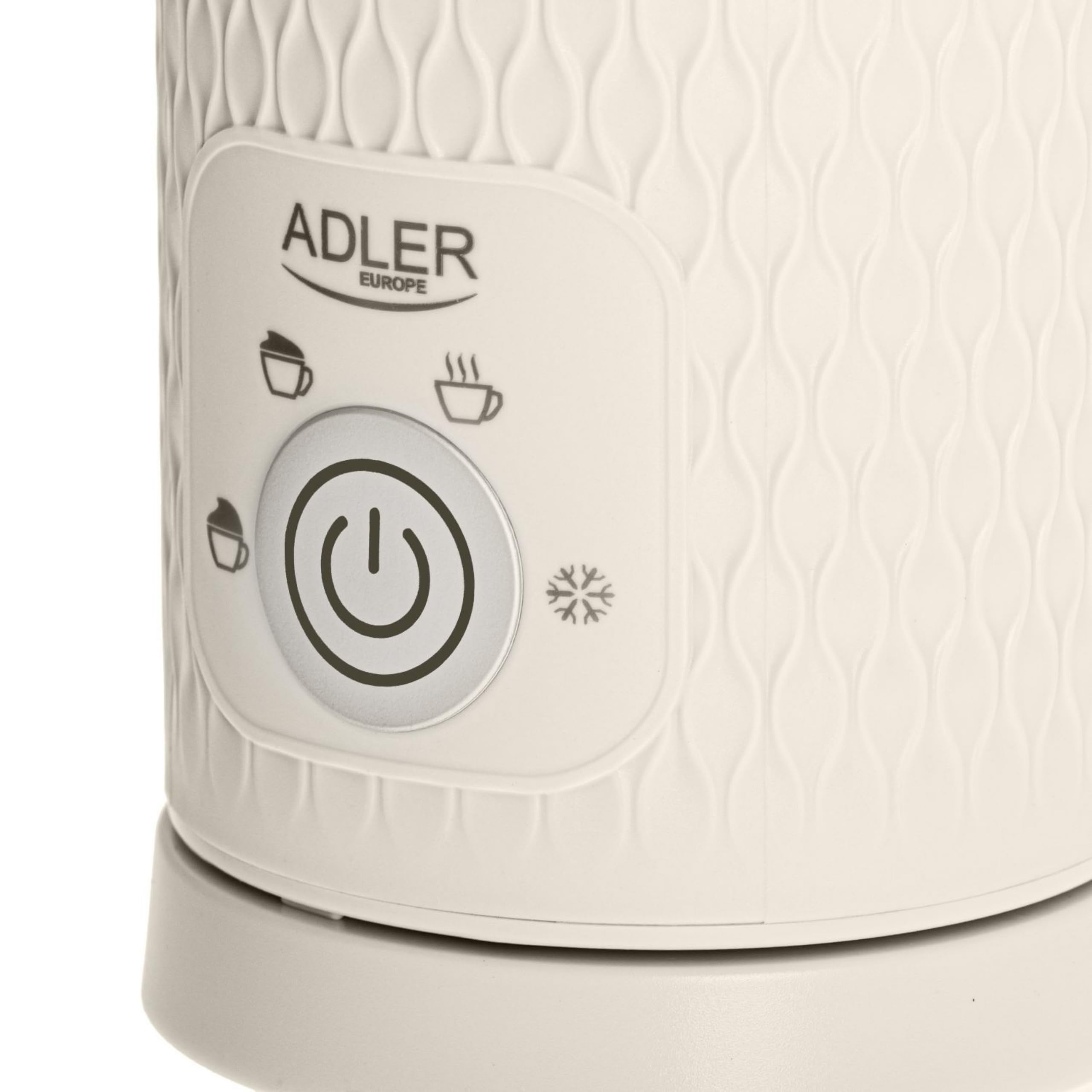 Adler - Espumador eléctrico de leche (300 ml, 4 funciones, para capuchino y latte, para espuma de leche cremosa, sin cable)