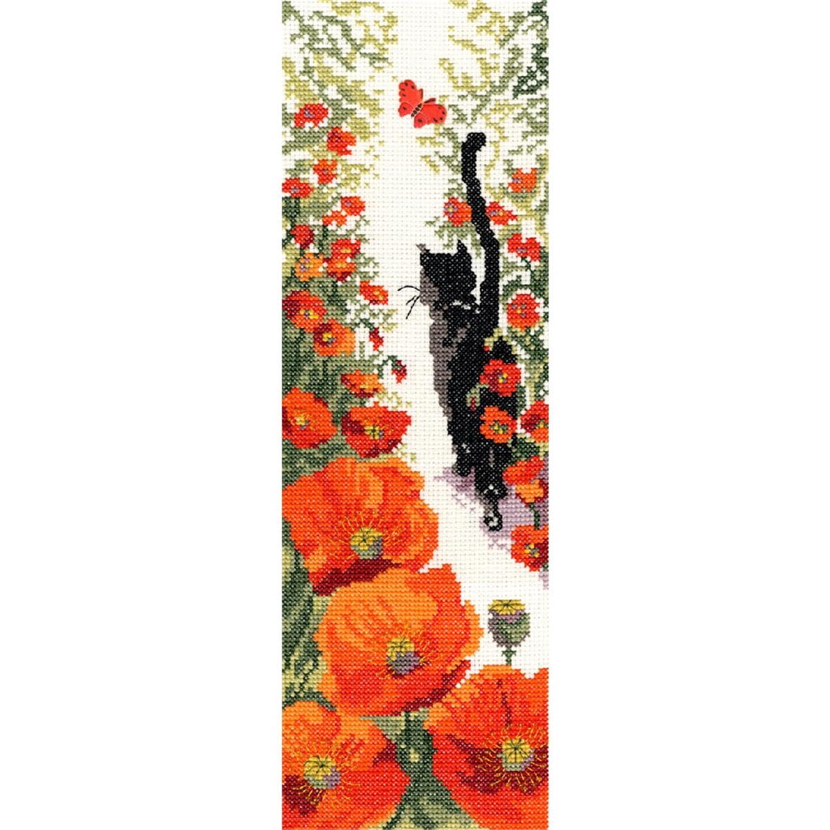 Follow Me 3 Cats Cross Stitch Kit From Bothy Threads