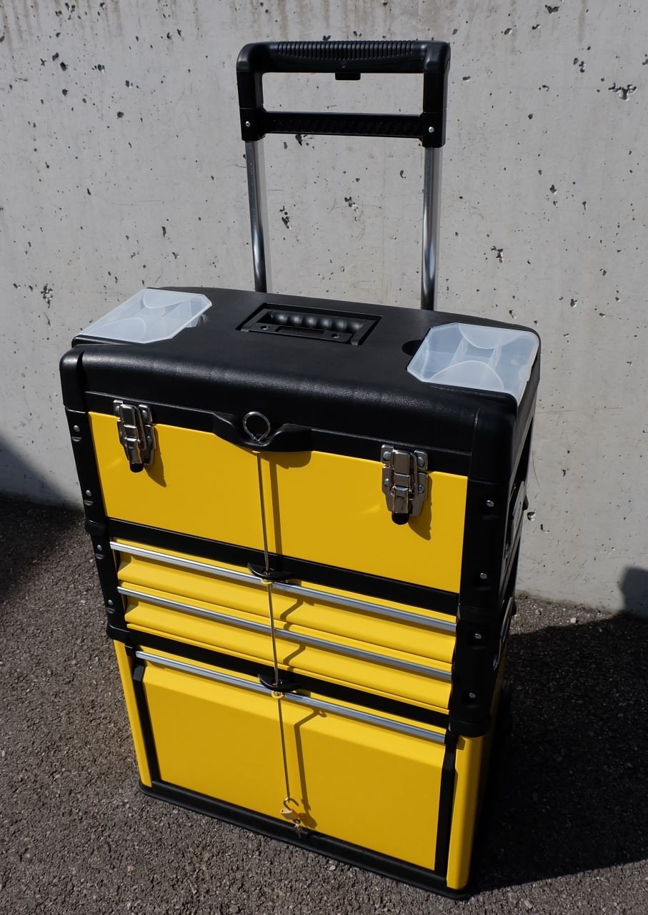 AS-S Trolley portautensili in metallo XL, tipo B305ABD -> ora con fermi per cassetti e lucchetto