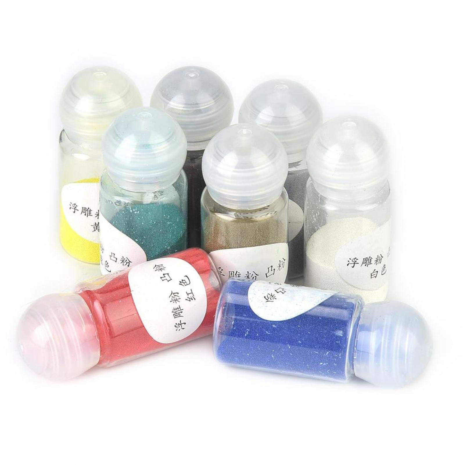 Kit Embossing Powder Set Polvere Goffratura Haofy - 4 Barattoli Per Timbratura E Scrapbooking, Colori Oro Argento Bianco Goffratura Colori Oro Argento