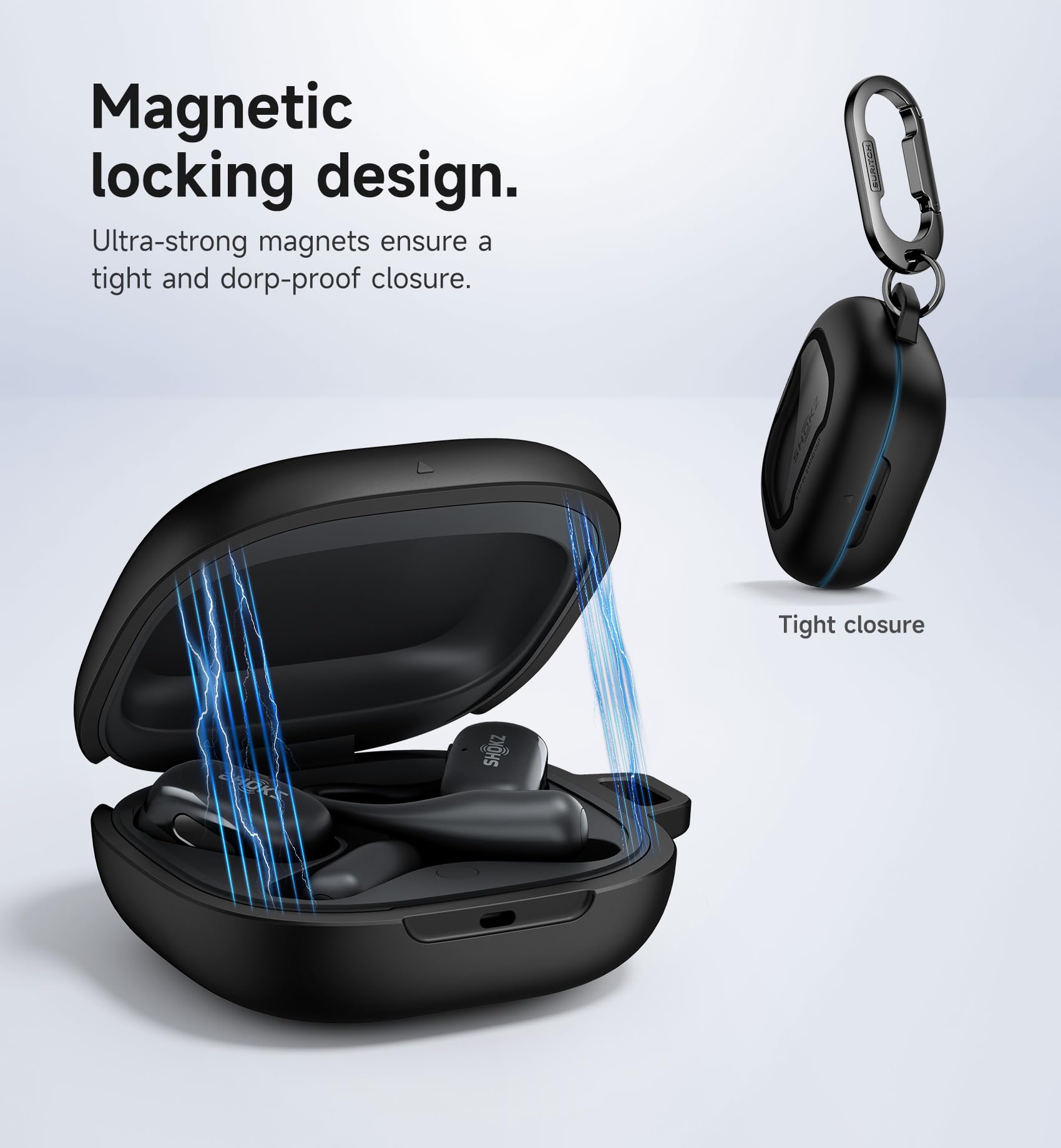Amazon.com: SURITCH for SHOKZ New OpenFit 2 Case Cover, Magnetic