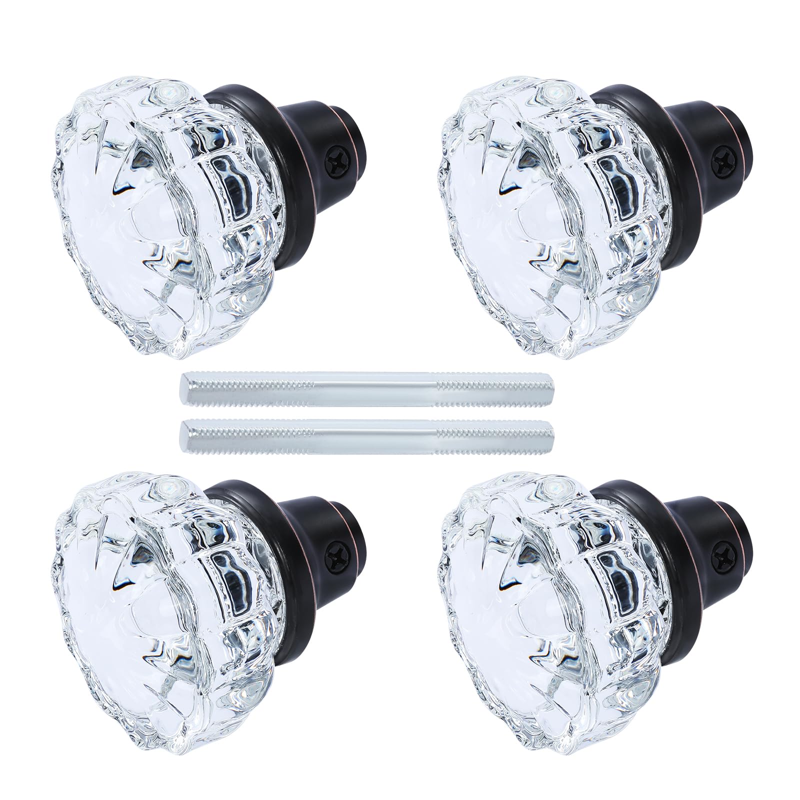 AKRILANE Mortise Glass Door Knob Set