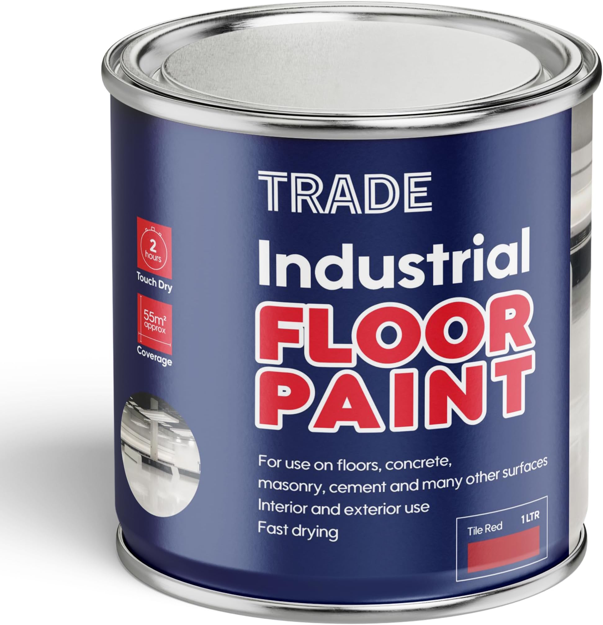 Johnstone's Paint for Bricks, Tiles and Doorsteps Matt Red 750ml