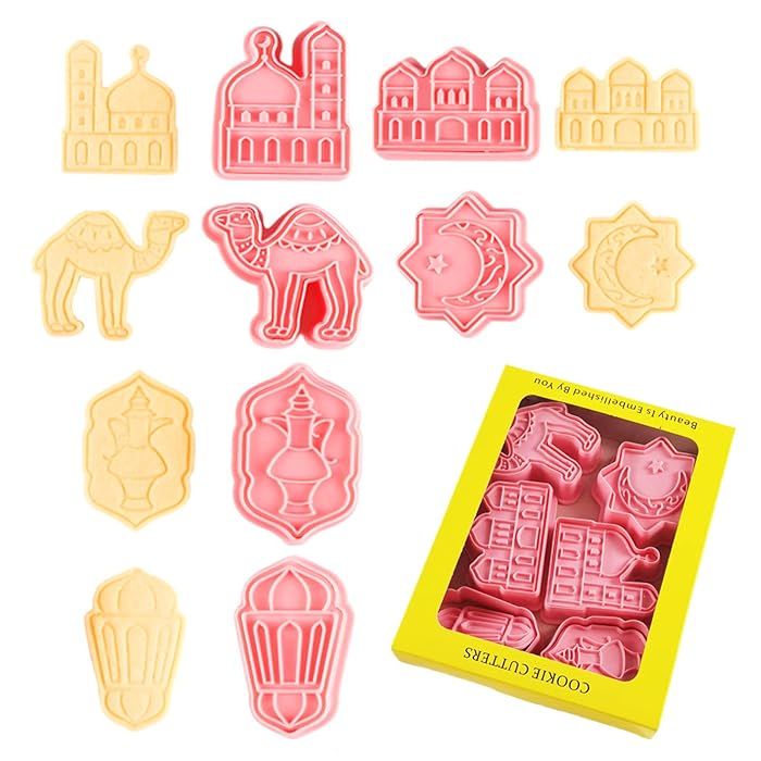 Buy Eid Mubarak Cookie Cutters Muslim Biscuit Mold.6Ps Different Shapes