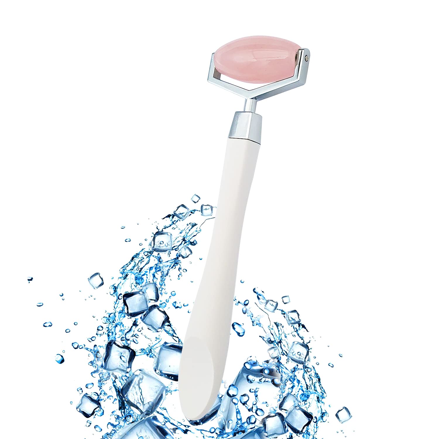Jade Ice Roller for Face, Eyes, Face Roller Massager for Puffiness Relief Pain and Minor Injury Tighten Pores Whiten Skin Beauty Products (white) : Beauty & Personal Care