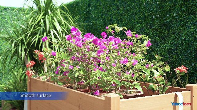 Fioriera Rialzata Yaheetech In Legno - 8 Scomparti Con Ripiano - Foto 7