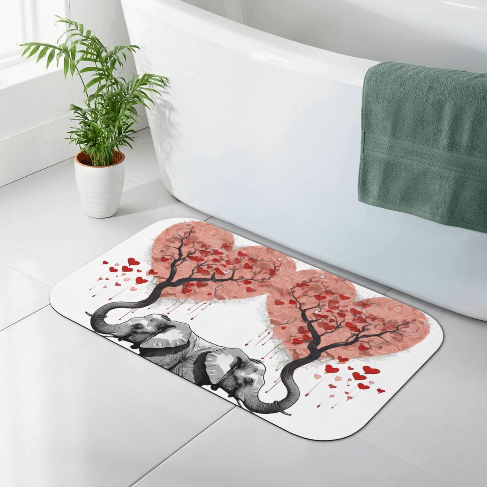 Tapis de bain antidérapant en diatomée douce pour éviter les glissades et l'humidité