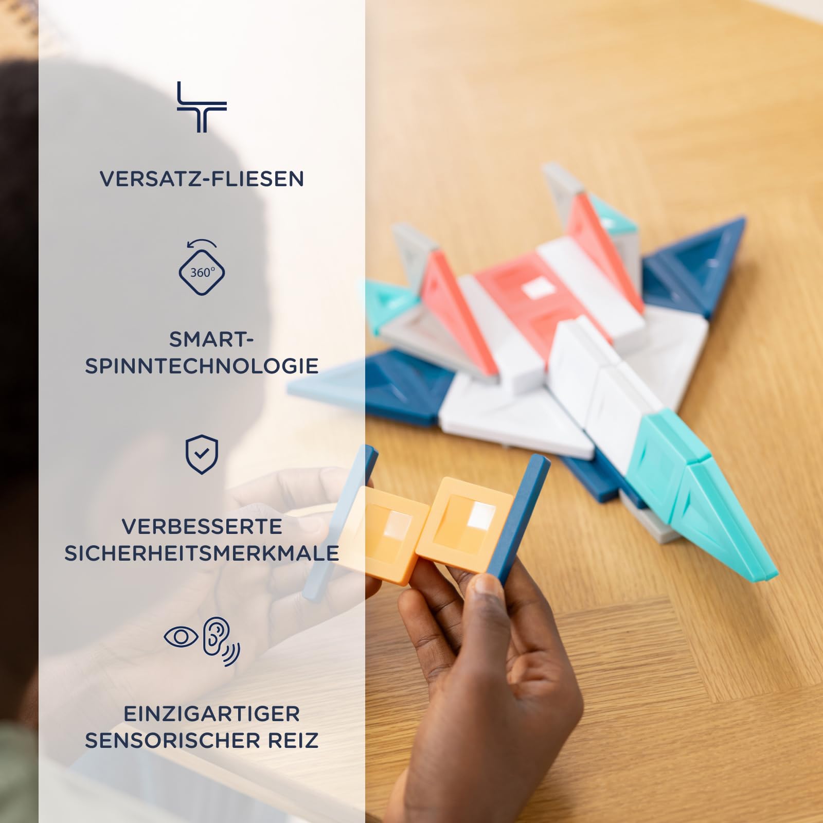 CONNETIX PRO Magnetbausteine Konstruktionsset, 70 Stück