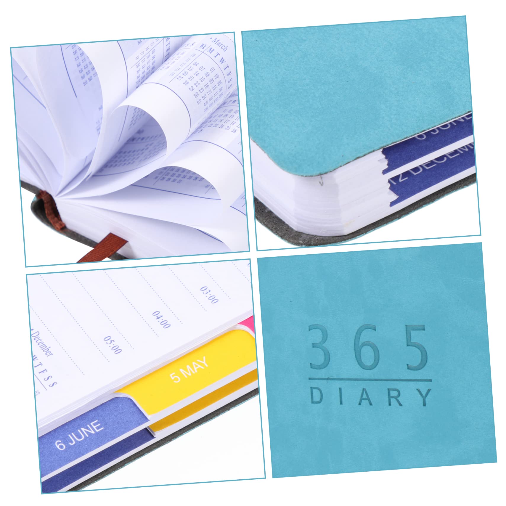 TEHAUX 5piezas Planificador Académico Notas Diarias y Calendario Para Estudio Casa Agenda De Trabajo y Citas Índice Mensual Para Fácil Acceso