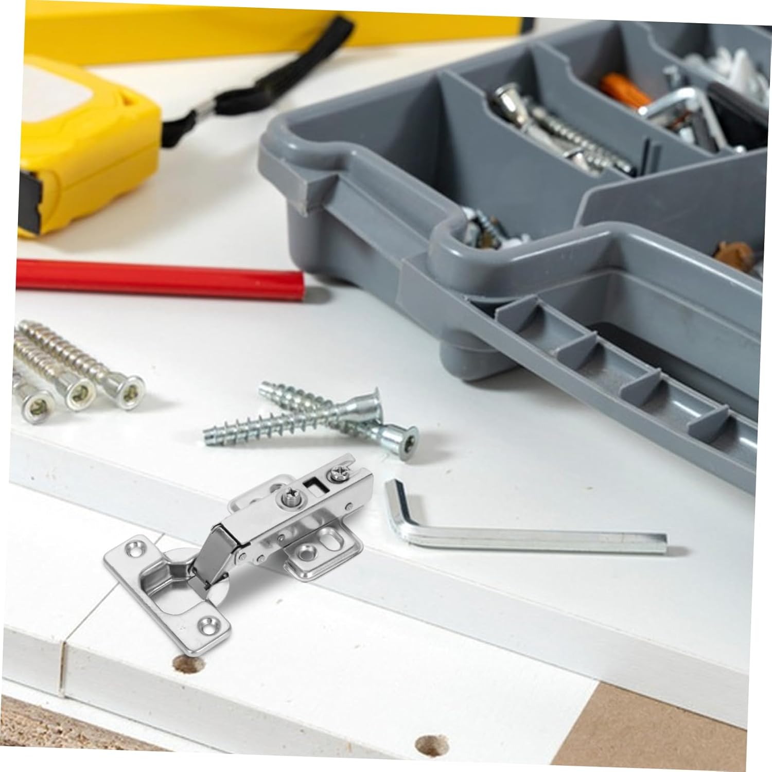 Replacement Cabinet Doors Hinges Silent Self Closing Hinges Frameless Kitchen Small for Closets Cold Rolled Steel Easy Installation