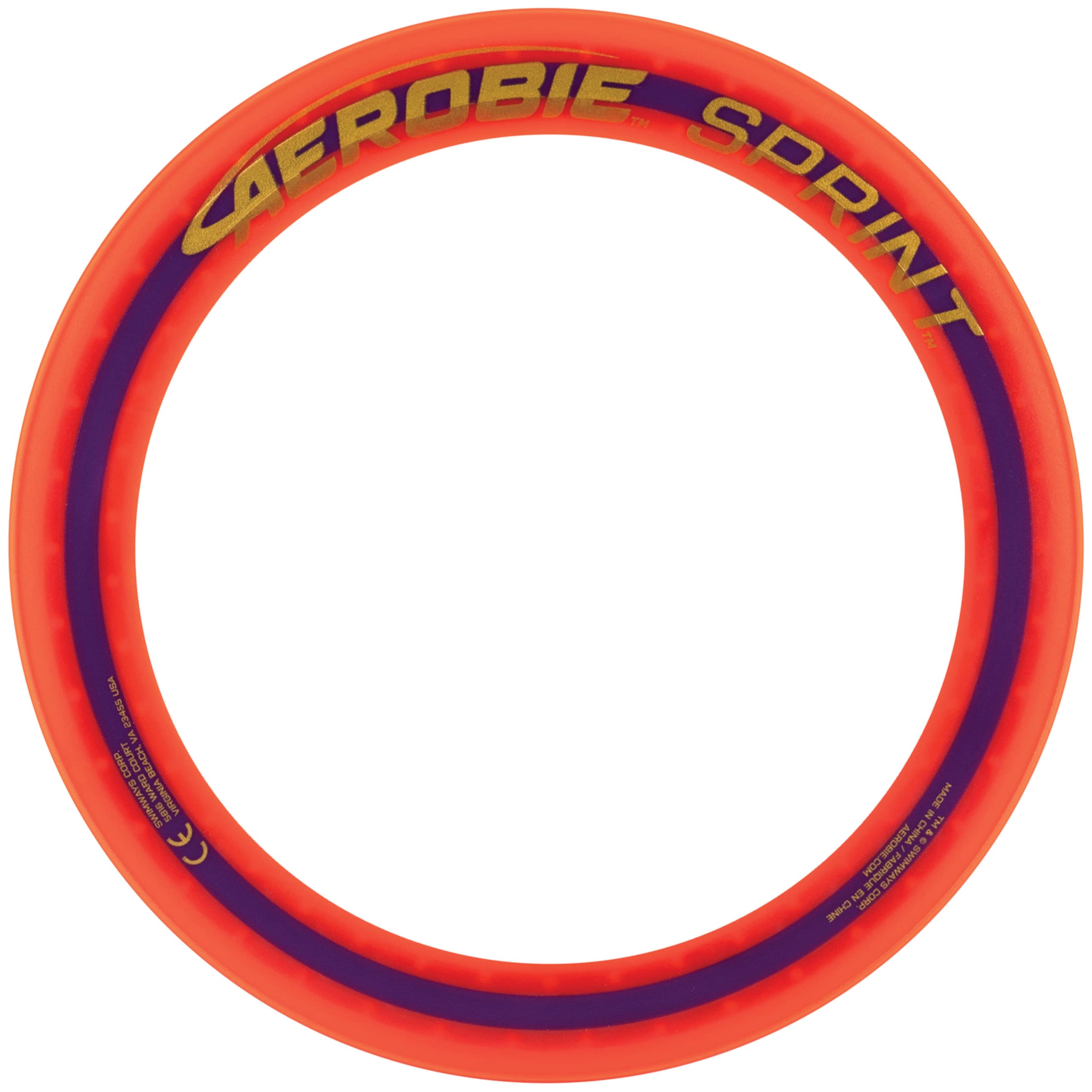 Aerobie Sprint Ring Disque Volant d'extérieur 25,4 cm Orange