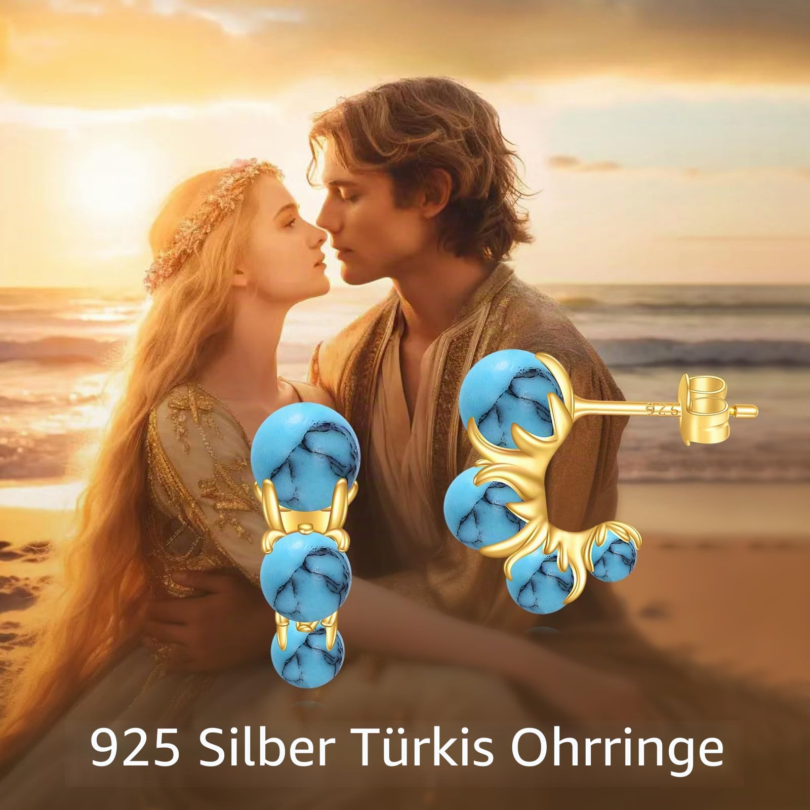 POPLYKE Chunky Ohrringe für Frauen Sterling Silber Hoops Ohrringe Tear Drop Ohrringe Schmuck