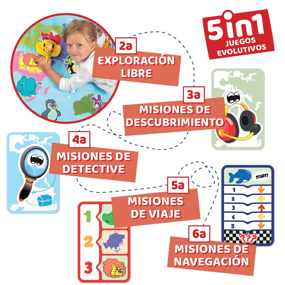 Chicco Cody Avión de Aventuras, Juego Educativo Edu4You con Alfombra de Juego Aprende a Programar y Codificar con una Alfombra Infantil de Gran Tamaño 110 x 80 cm Juguete para Niños de 2 a 6 Años