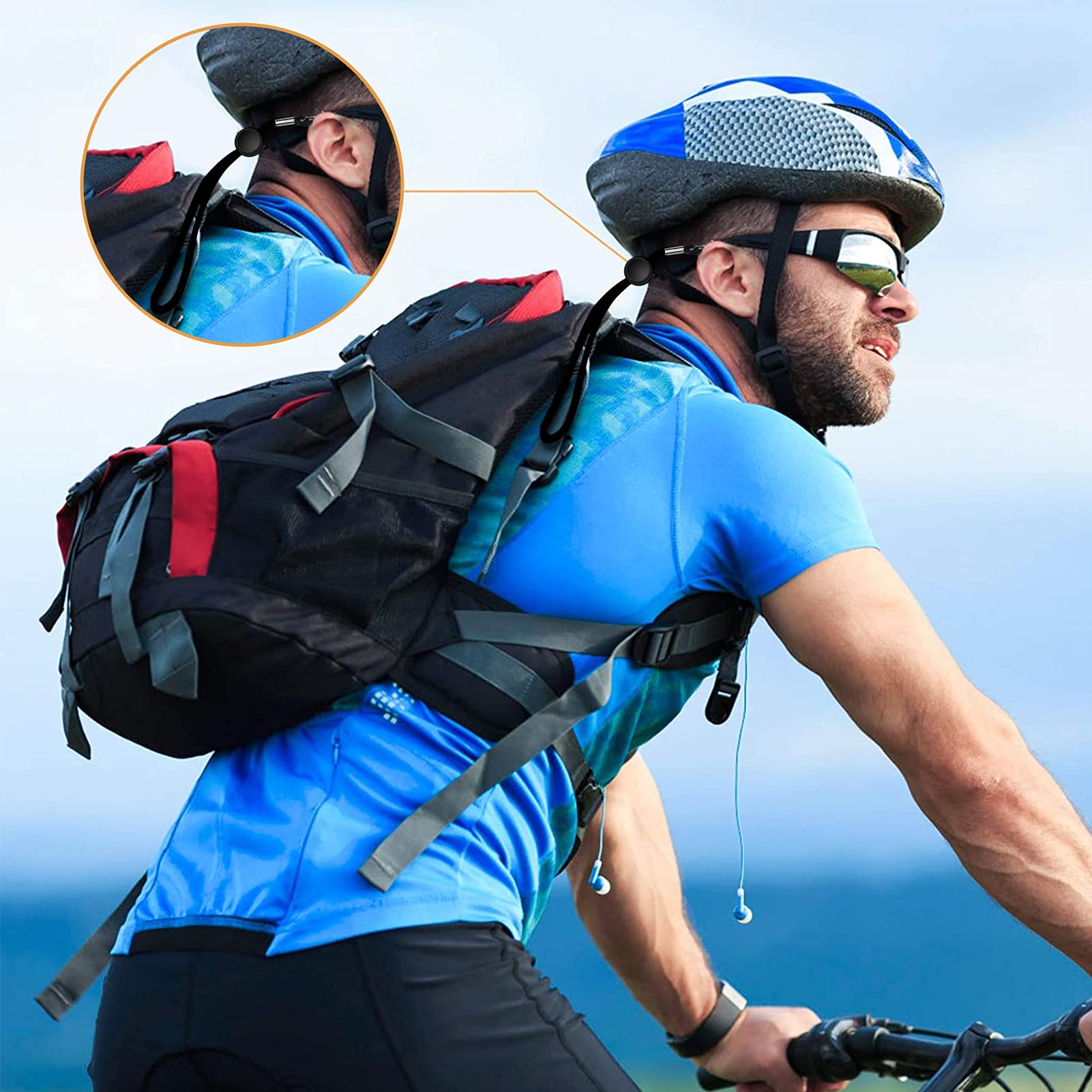 Corda Per Occhiali Regolabile - 18 Pezzi Bianco E Nero - Antiscivolo E Morbida - Foto 9