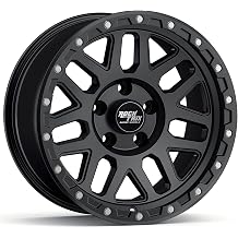 RockTrix RT110 18x9 Off-Road Wheels compatible with Toyota Tundra 2007-2021, Matte Black 5x150 Rims +12mm Offset for 33-35 Inch Tire Clearance, Fits Sequoia, Land Cruiser, And Fits Lexus LX570