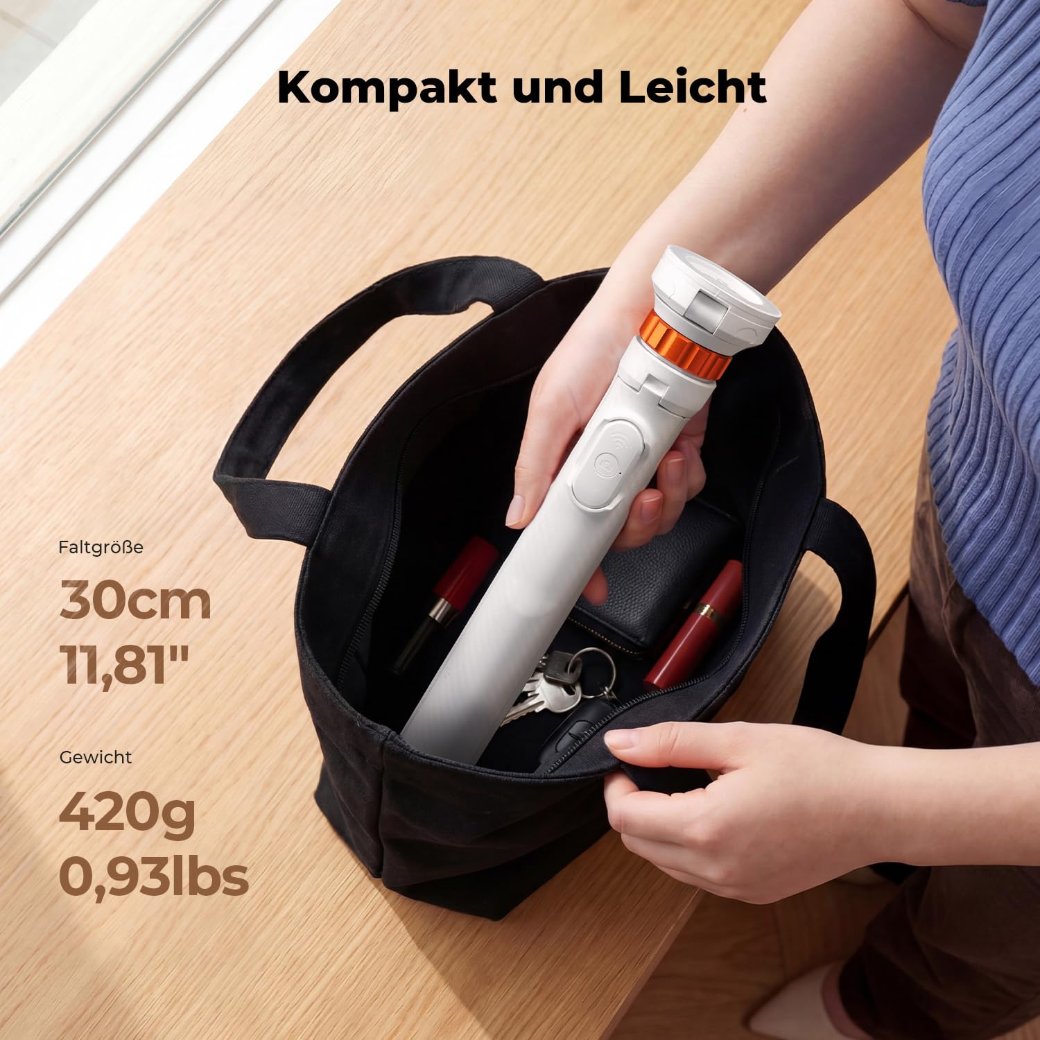 K&F CONCEPT MS19 Magnet Selfie Stick,162CM Handy Stativ mit Abnehmbarer Fernbedienung, Stativ für Smartphone, Mini-Stativ Kompatibel mit iPhone Samsung und Android Handys(Weiß)
