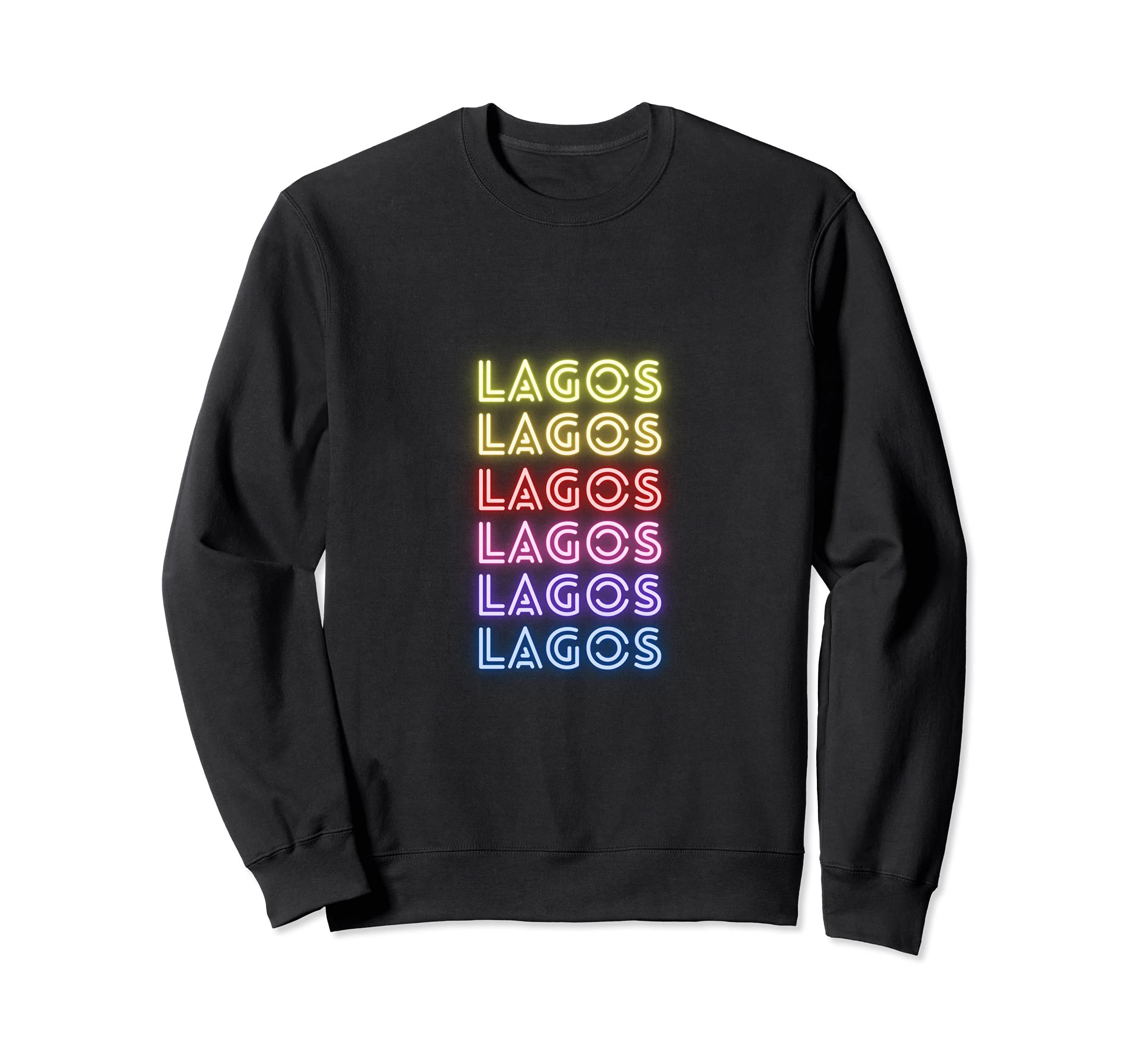 Lagos City Bright Graphic Design Sweatshirt