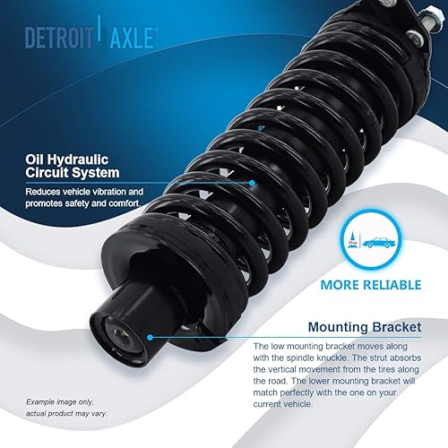 Miniatura 575 de Detroit Axle - Puntal delantero para Hyundai Sonata 2012-2014 2012-2015 Kia Optima, puntal lateral izquierdo con montaje de resorte helicoidal 2013