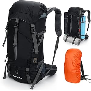 Zaino Trekking 80L A-QMZL - Impermeabile, Per Escursionismo, Alpinismo, Campeggio, Uomo/Donna - Foto 9