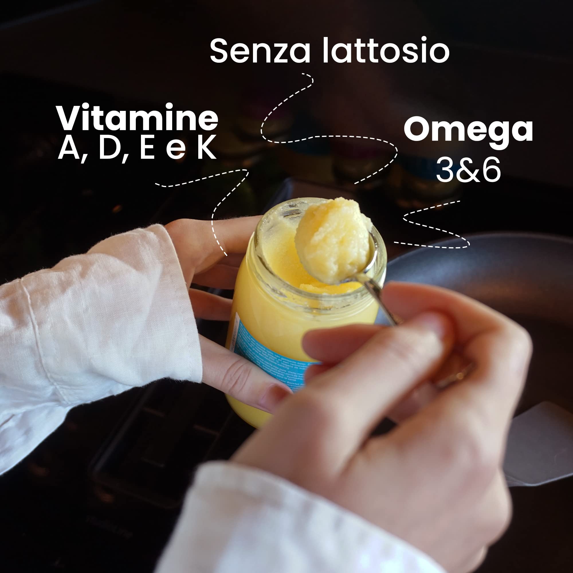 Ghee Easy Ghee Biologico 1250g - Burro Chiarificato Altamente Puro per Cottura e Friggere - 100% Biologico e Organico - Perfetto per la Dieta KETO - Senza Lattosio e Senza Glutine - Ayurveda