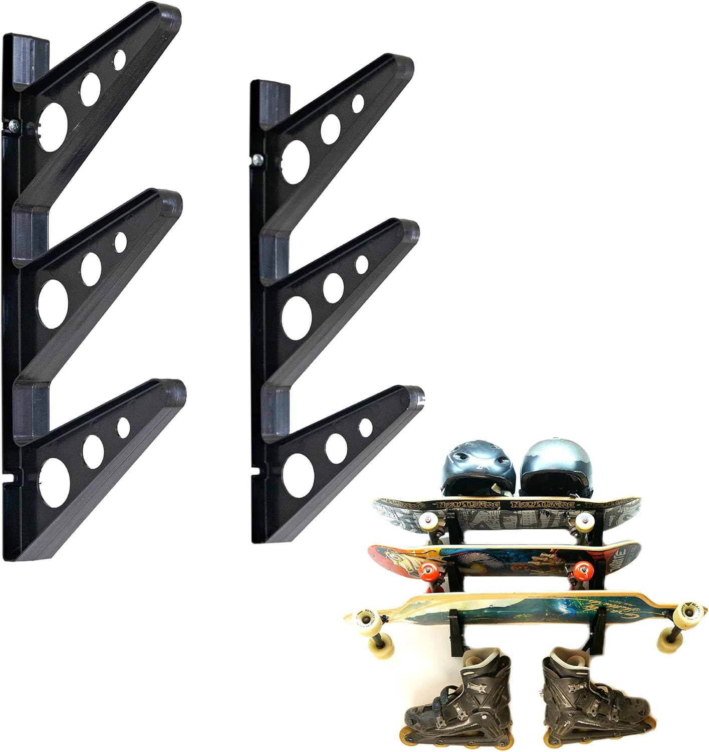 StoreYourBoard ABS Plastic Ski and Snowboard Storage Rack, Black, 20 in - Image 6