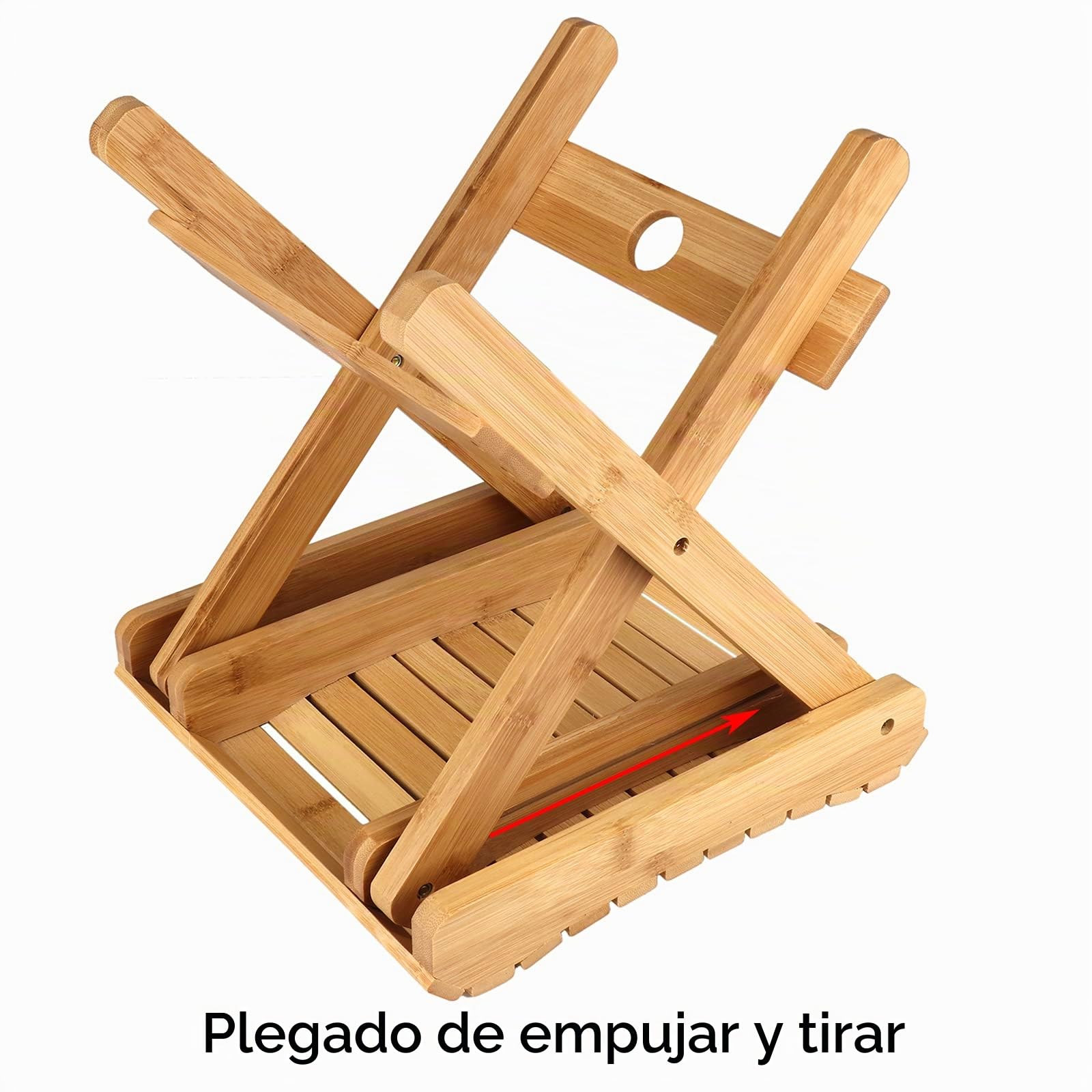 Taburete Plegable de bambú Taburete Portátil para Exteriores Silla Cuadrada de Pesca Taburete de Ducha Simple Taburete de Madera para Excursión En El Parque de Pesca Taburete baño