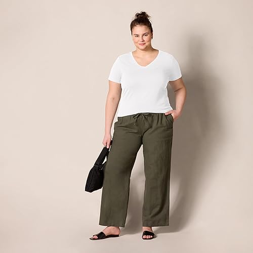 Vista 22 de Yaxa Essentials Women's Regular-Fit Short-Sleeve Crewneck T-Shirt