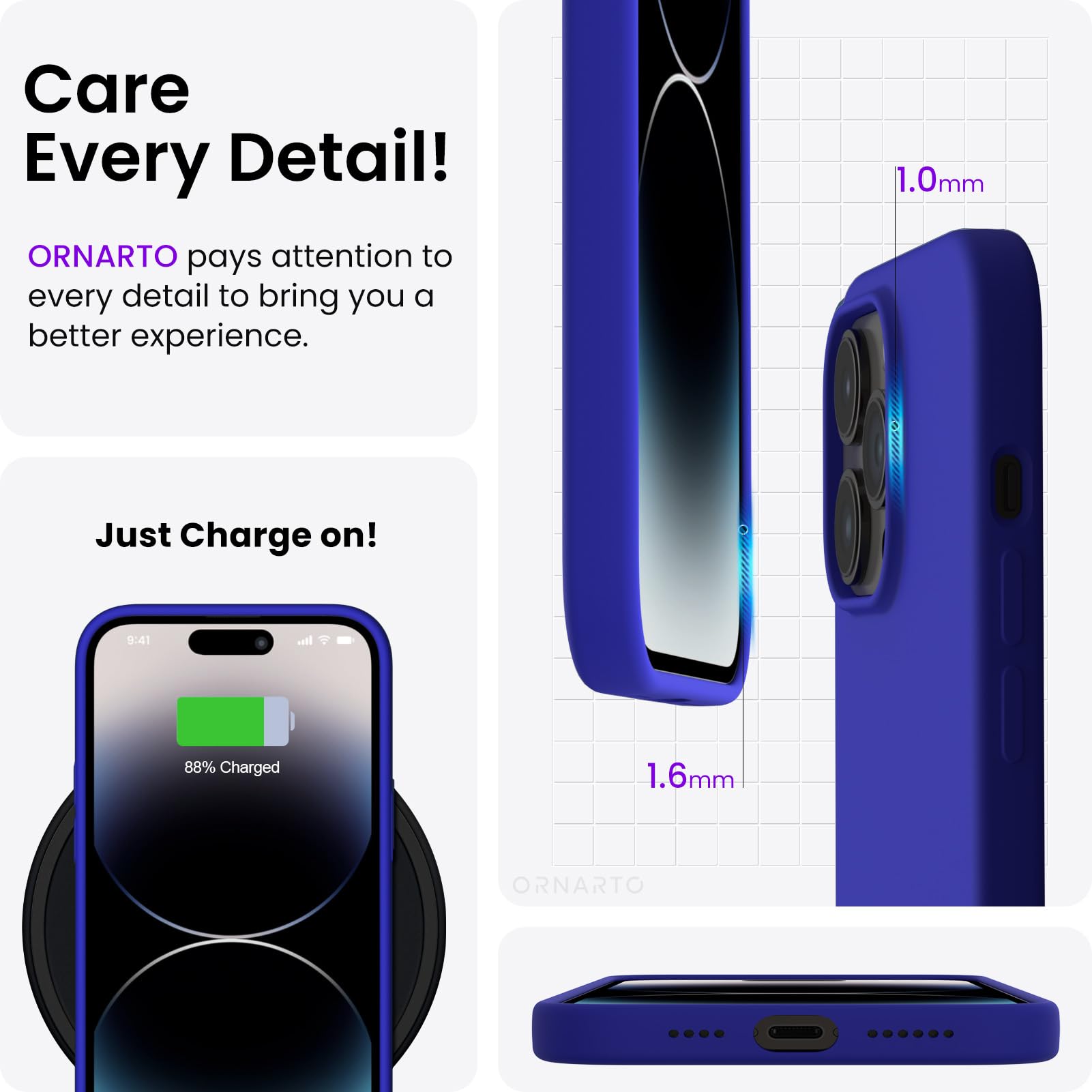 Amazon.co.jp: ORNARTO iPhone 14 Pro Max ケース 6.7対応 スリム 液体