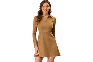 Exquisite Faux Suede Dress: Effortless Elegance for the Modern Woman