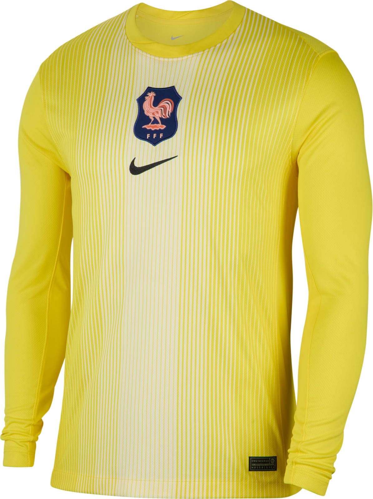 FFF 2025/26 Stadium Goalkeeper Nike Dri-FIT - Camiseta de Manga Larga para Hombre, réplica de fútbol, HM9802