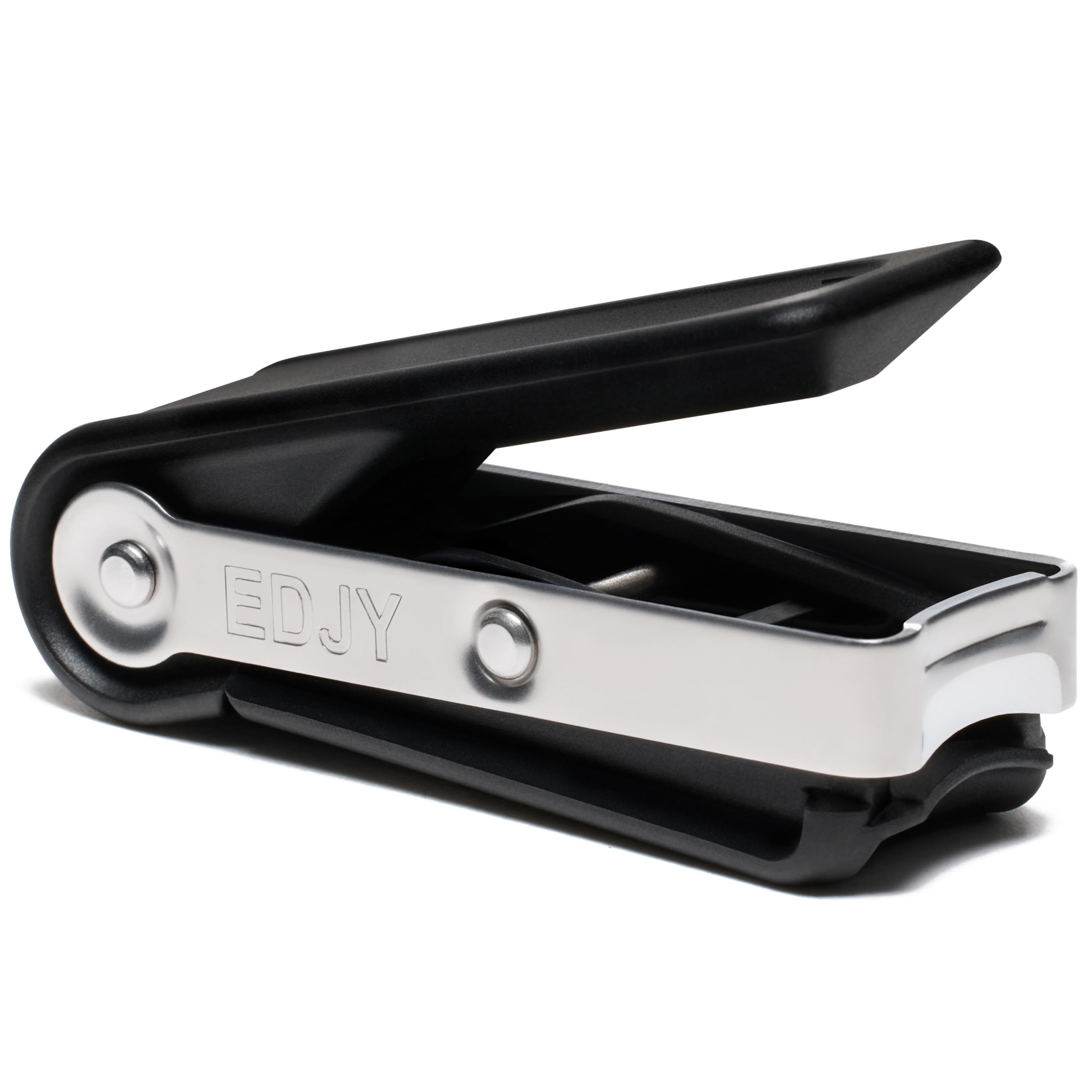 EDJY Fingernail Cutter Nail Cutter Stainless Steel Black
