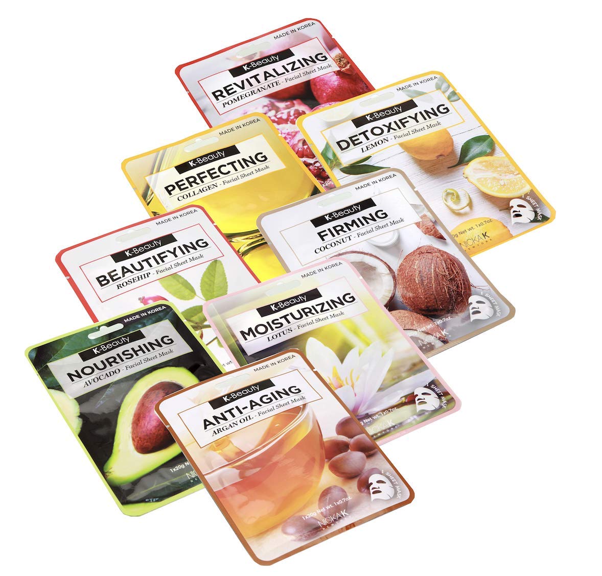 Amazon Com K Beauty Facial Sheet Mask Korea Skin Care Moisturizing 8 Pack Forever Young