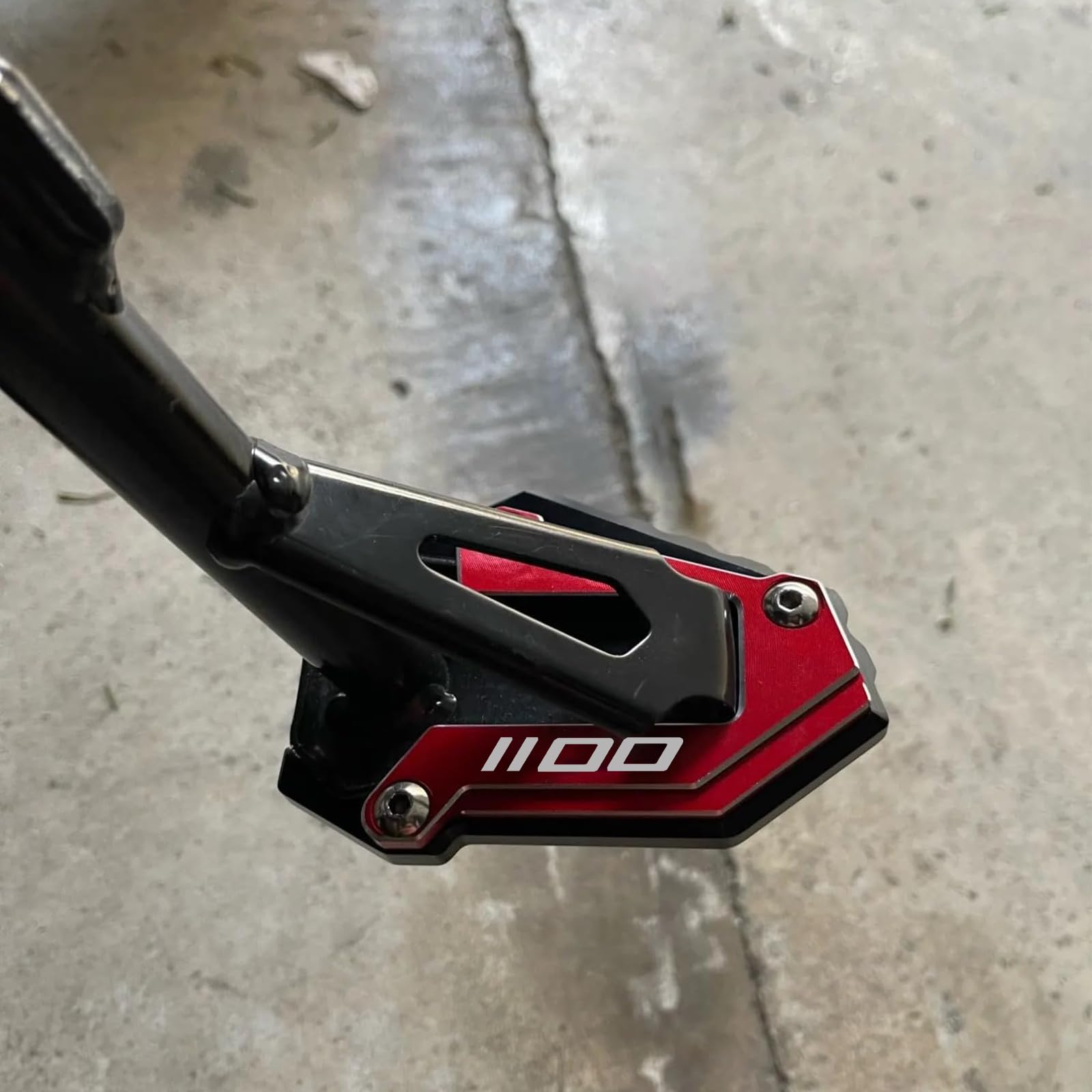 Piastra Supporto Laterale Estensione Cavalletto Moto per Africa Twin 1100 Adventure Sports DCT 2023 CRF1100L 2020-2025 Accessori CRF 1100L crf 1100 l (Rosso)