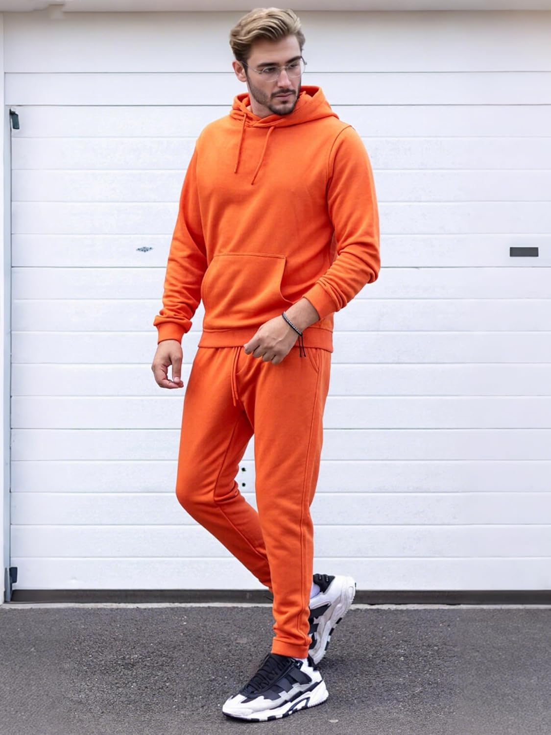 Sweat Suits Men Jogging Tracksuits 2 Piece Set Casual Athletic Hoodie And Sweatpants Outfits - Image 4