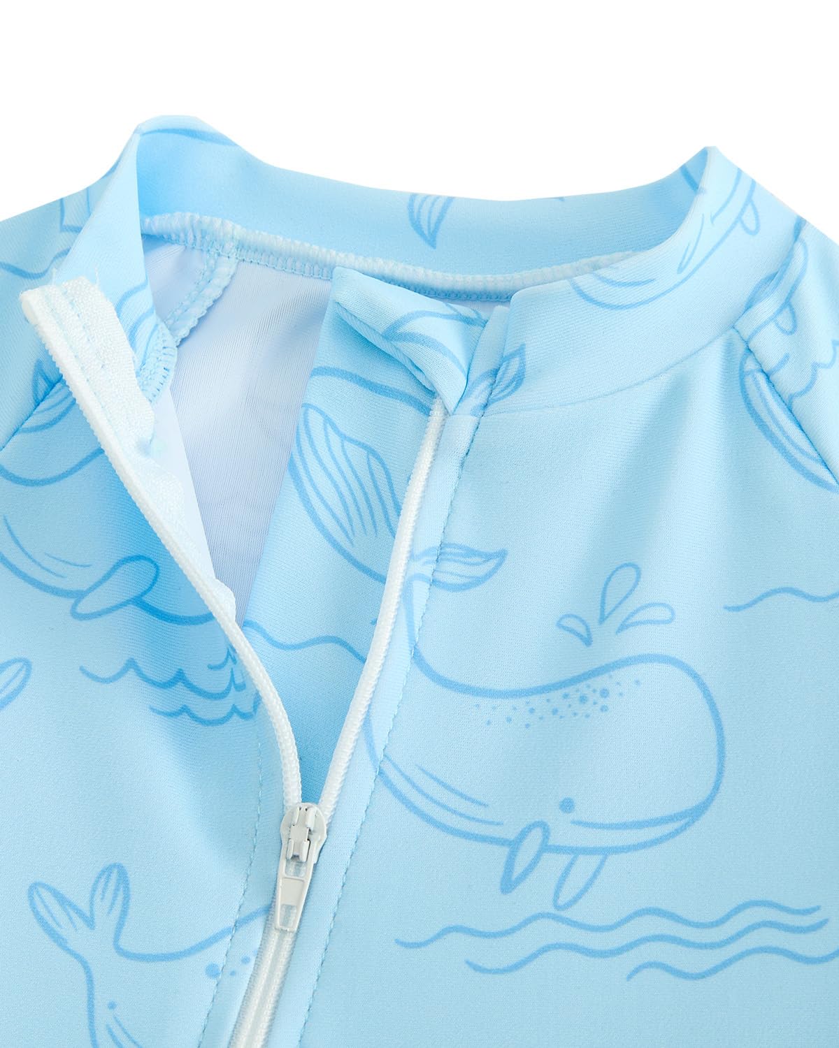 WYTbaby Baby Badeanzug Einteilig Uv Kleidung mit ReißVerschluss Uv-Schutz Badebekleidung für Kleinkinder Junge Mädchen 3 Monaten - 3 Jahren