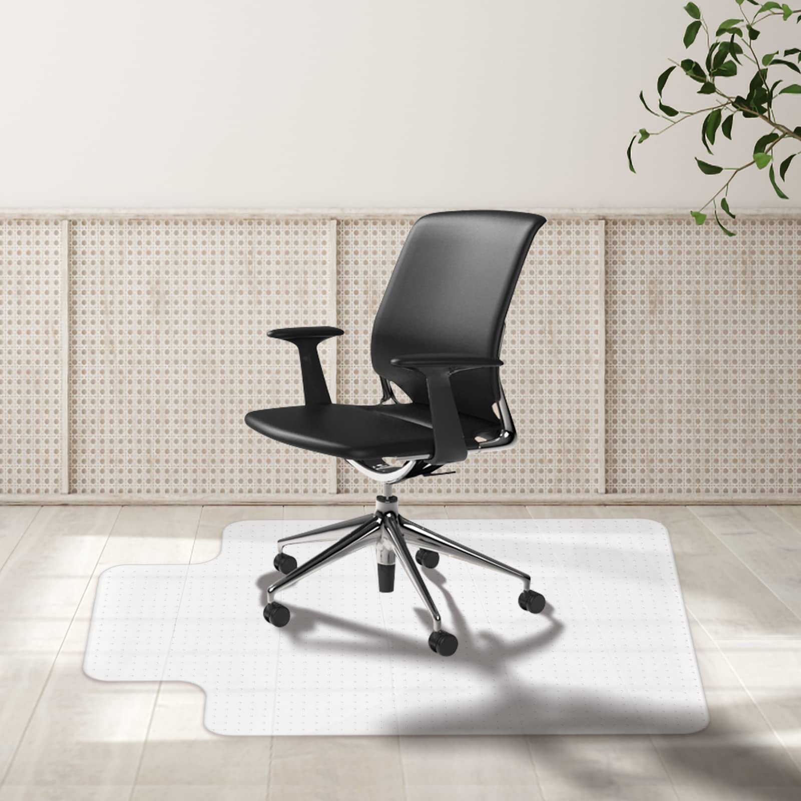 TTLIFE Chair Mat Carpet Protector,Office Floor Protector, 90 x 120 cm (3' x 4') Non Slip Floor Mat for Office and Home