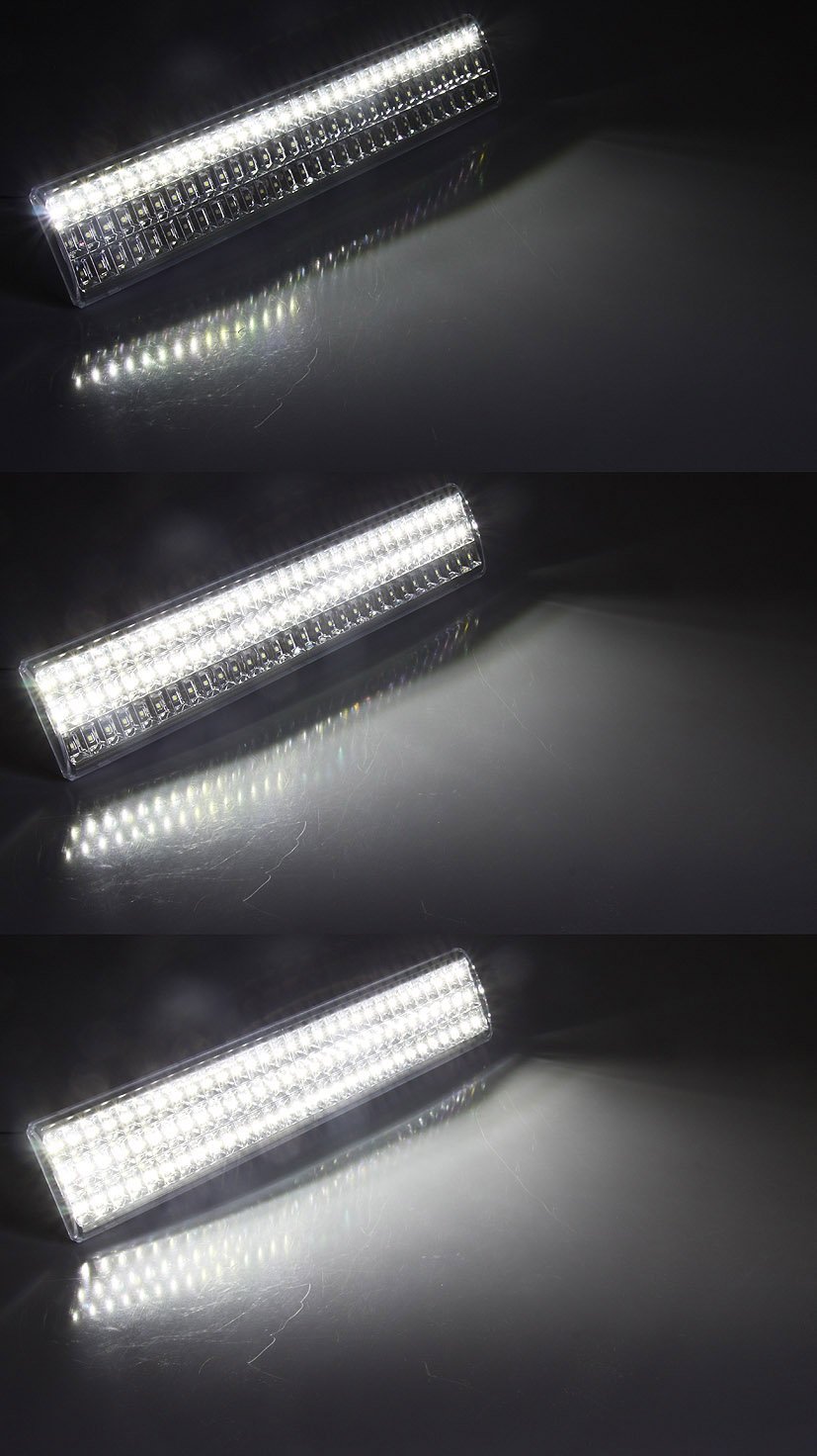 ChiliTec CTNL-60 Lampe de secours avec batterie pour jusqu'à 5 heures 230 V 60 LED SMD 230 V Allumage automatique en cas de panne de courant Éclairage d'urgence avec interrupteur Blanc
