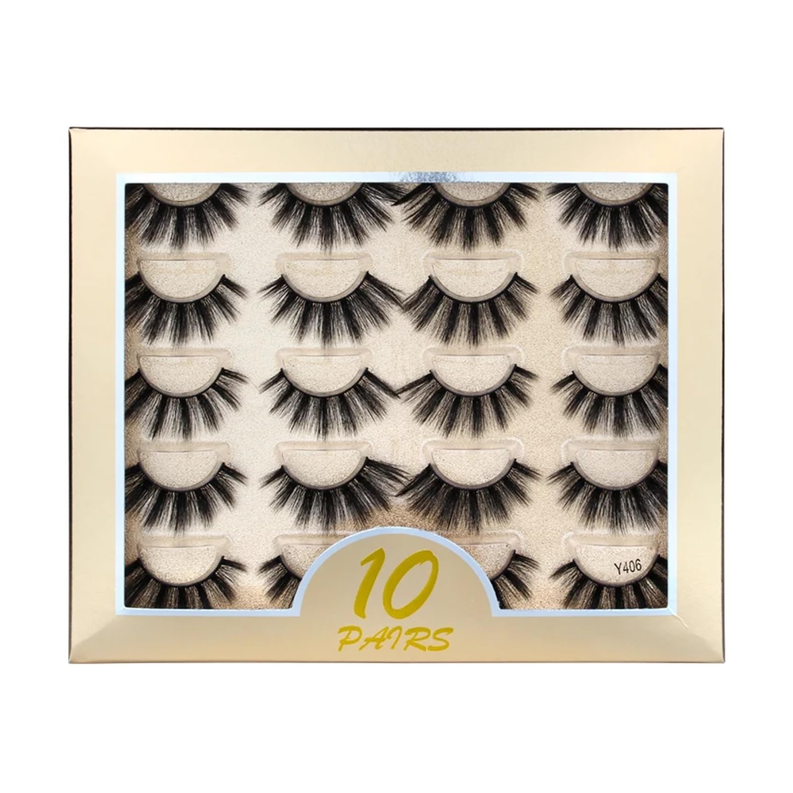 UAMOU 50 100 300pairs Natural Mink Eyelashes Faux 3d Mink lashes Strip Thick Dramatic False Eyelashes Extension Makeup