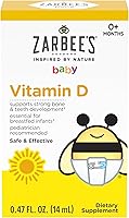 Vista 9 de Zarbee's Gotas de vitamina D para bebés, 400 UI (10 mcg) Suplemento líquido para bebés y niños pequeños, recién nacidos y mayores, jeringa