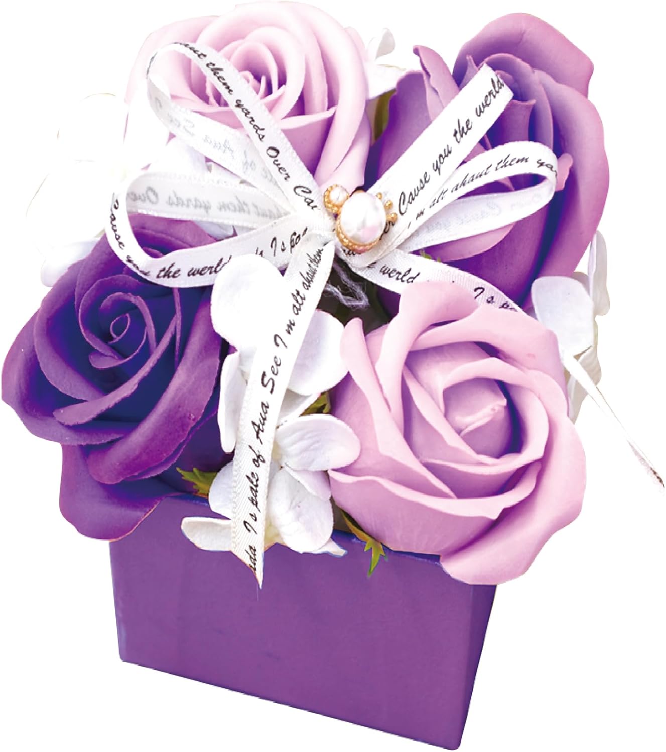 ポピー名古屋 Poppy Nagoya Soapflower Artificial Flower Bouquet Gift Soap Flower S-110 Purple