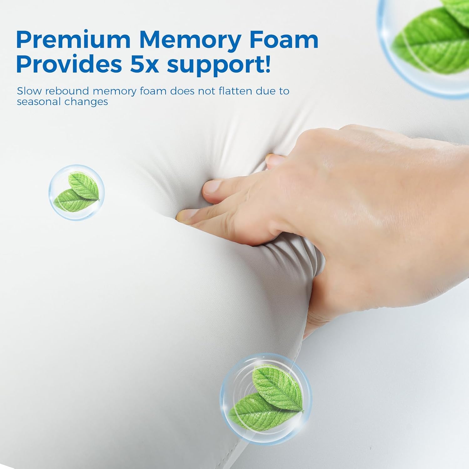 doudou Cervical Neck Pillow for Sleeping - Ergonomic Memory Foam Pillow for Side Back Stomach Sleepers, Pillow for Neck Pain Relief Eco Friendly and Durable Material - Image 4