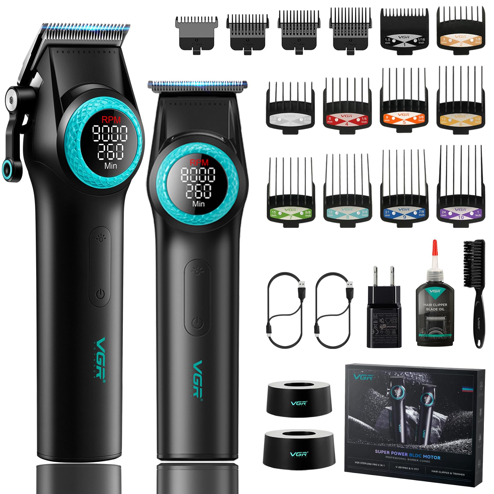 Amazon.co.jp: VGR 001 & 977 プロフェッショナルヘアクリッパー 男性