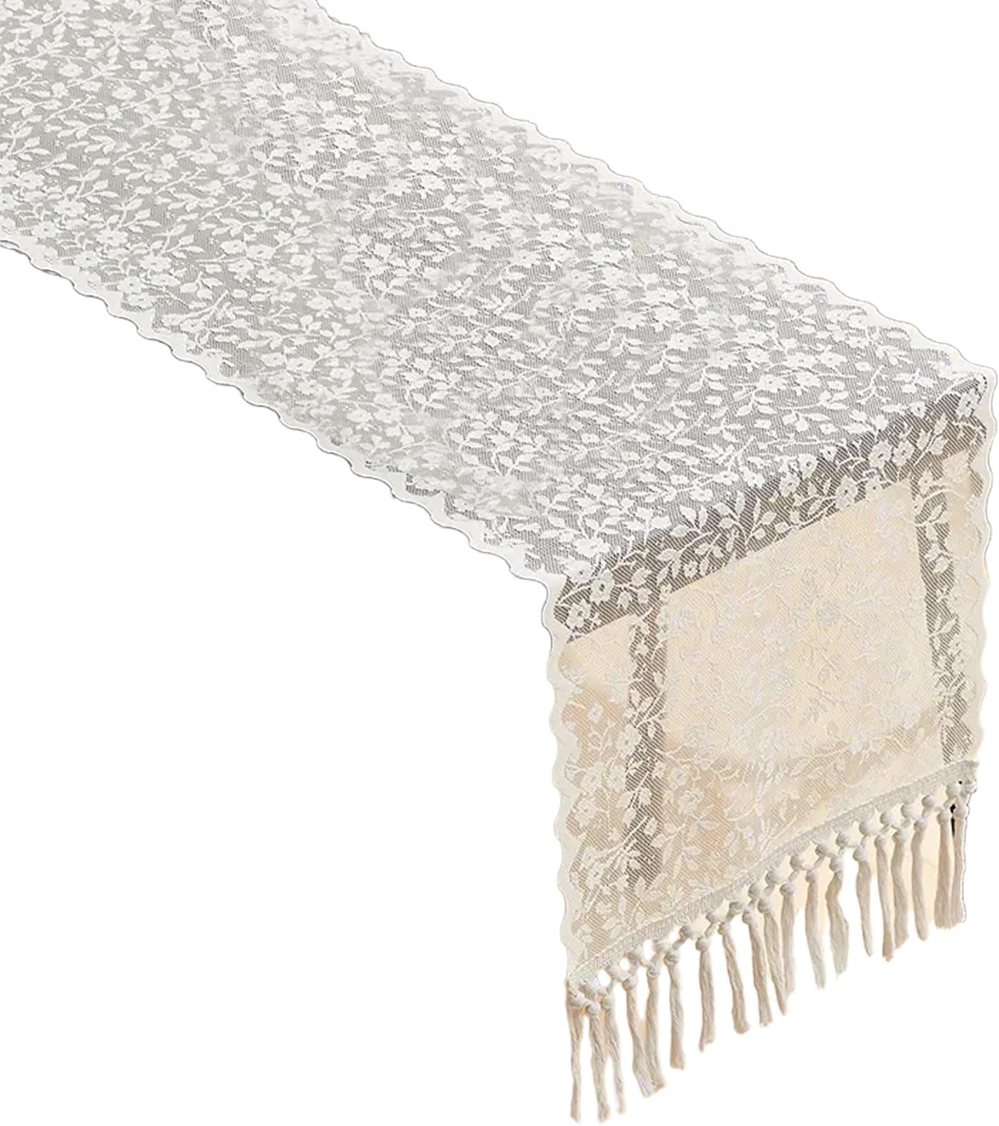 Elnwnnkc Exquisite Lace Tablecloth Table Cloth for Home Gatherings and Wedding Decorations Table Runner Cloth Linen