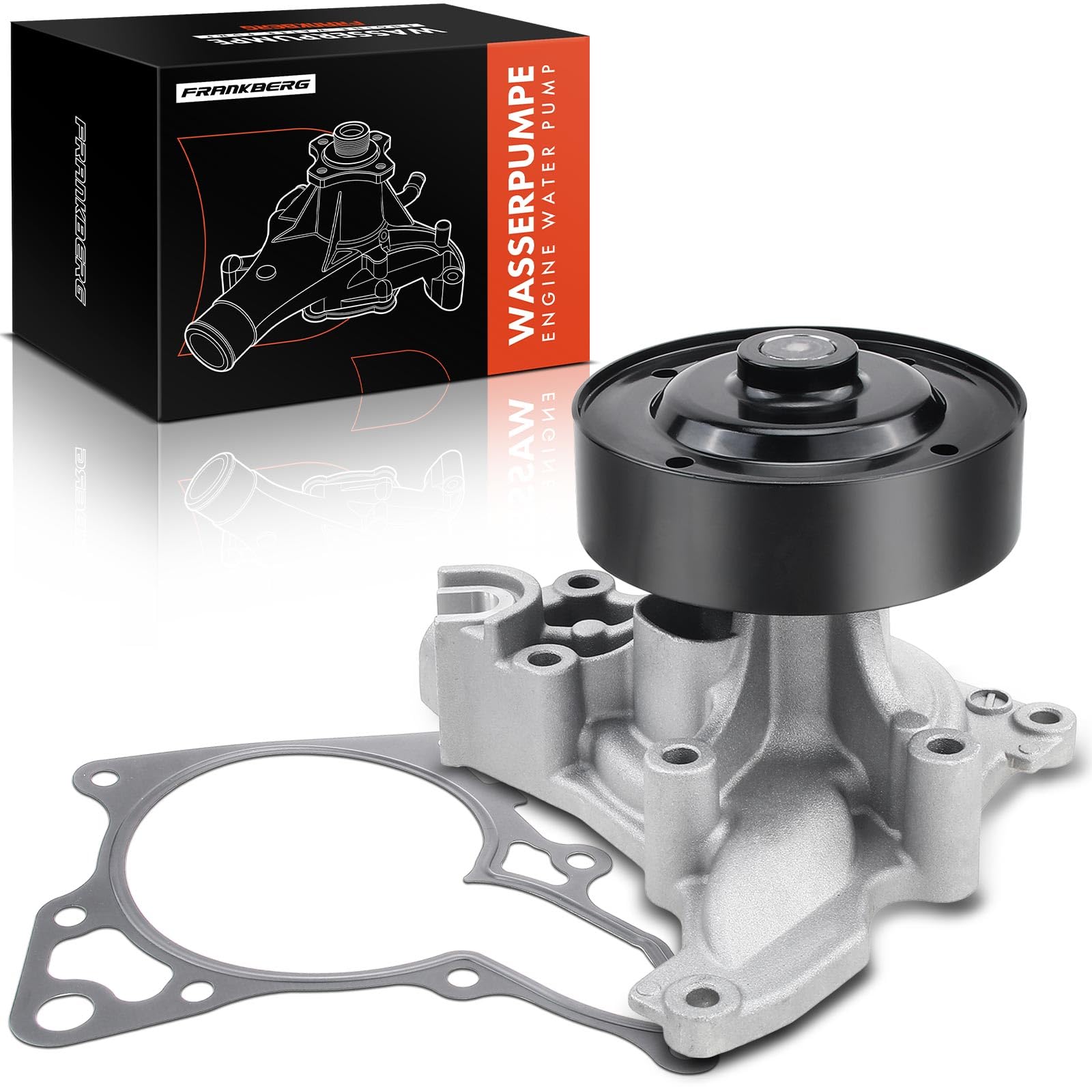 Frankberg Bomba de agua bomba de refrigerante SH0115100 | Compatible con: CX-5 KF, 3 BM BN, 6 Kombi GJ GL, CX-5 GH KE, 3 Saloon BM BN, 6 Saloon GJ GL