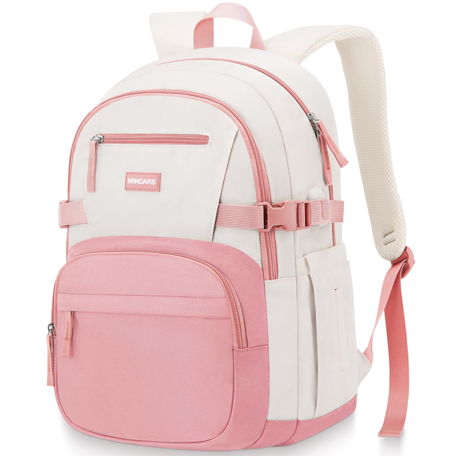 WINDARS Backpack for School Girls, Cute High School Backpacks for Teens Women Student Large Bookbag 15.6 Inch Laptop Bag with USB Charger Port for