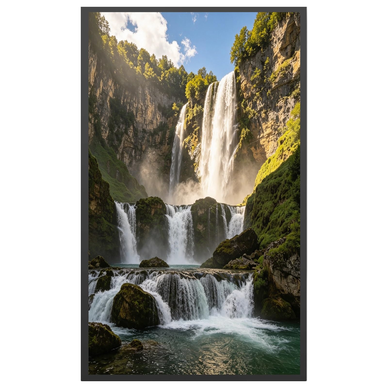 Smart Digital Photo Frame, Large Digital Picture Frame, 64GB Storage, Anti-Glare Non-Touch & Slideshow, for Birthday, Holiday and Housewarming Gifts for Family and Friends(Black,16GB)
