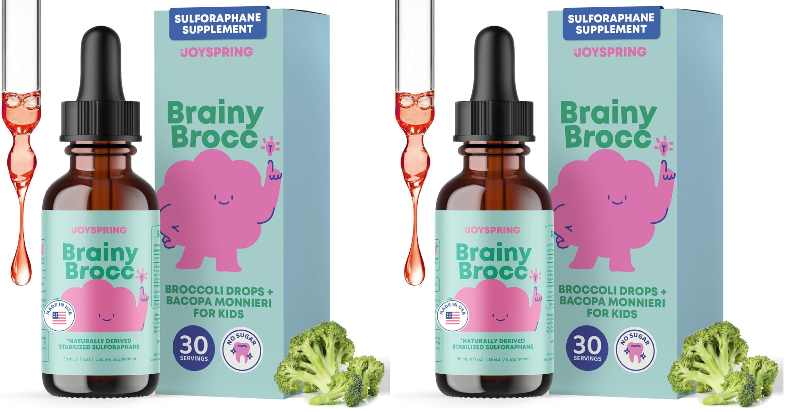 JoySpring BrainyBrocc Kids Sulforaphane Broccoli Drops, 30 Ct, 3+ — Amazon image 9